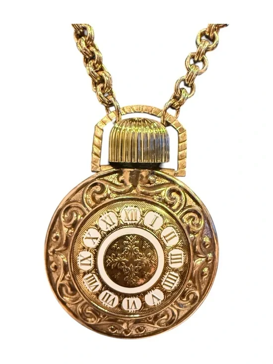 Vintage Avon Perfume Flask Pendant Necklace - Picture 5 of 6